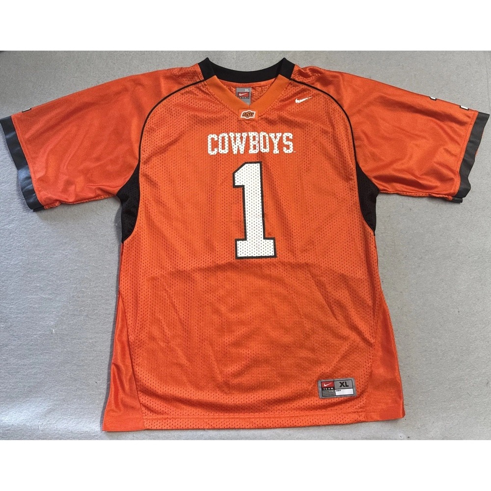 OKLAHOMA STATE COWBOYS Nike #1 Mesh FOOTBALL JERSEY Womens XL OSU